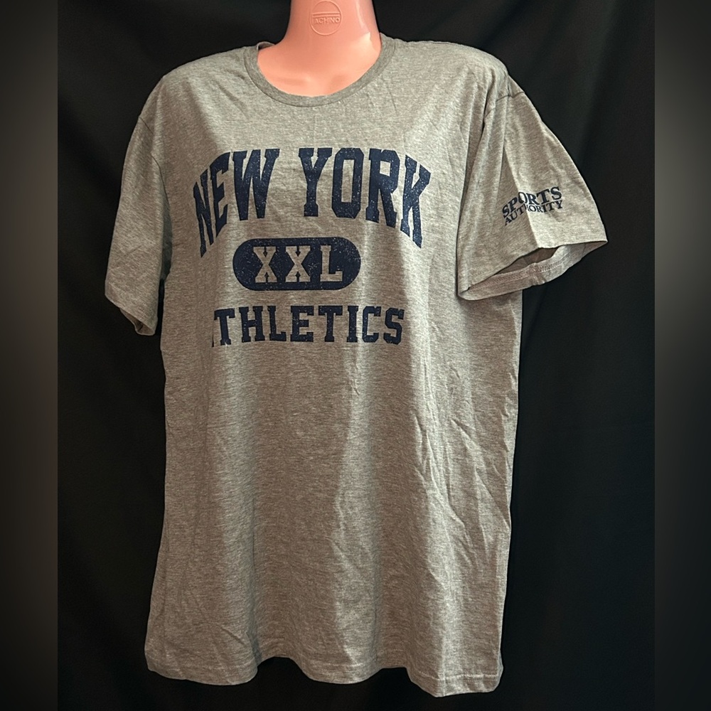 Sports Aurhority New York Athletics XXL Heather Gray Graphic Tee SZ LG NWT